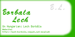 borbala lech business card